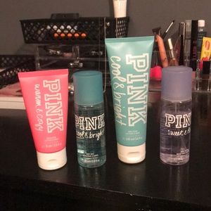 PINK lotion and body mist bundle.